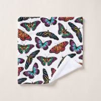 Black Colorful Butterflies