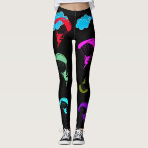 Black Colorful Pixie-Leggings Leggings