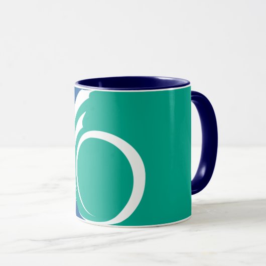 Black Combo Mug with flag of Ottawa, Canada Mok (Voorkant rechts)