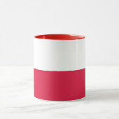 Black Combo Mug with flag of Poland Mok (Midden)