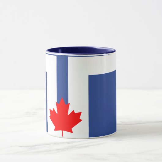 Black Combo Mug with flag of Toronto, Canada (Centre)