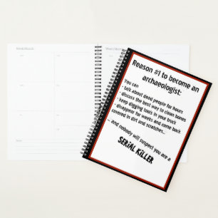 Black Comedy Archeoloog Serial Killer Joke Planner