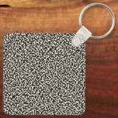 Black Composition Notitieboek Sleutelhanger (Achterkant)