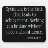 Black Computer Mousepad (Helen Keller) Muismat (Voorkant)