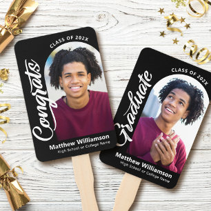 Black Congrats Afstudeerder 2 Photo Arch Bold Whit Handwaaier