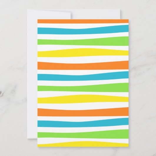 Black Cool Pool Party Uitnodiging voor verjaardag (Achterkant)