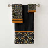 Black Copper Silver Bad Handdoek (Insitu)