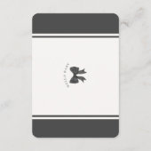 Black Coquette Books For Baby Invitation insert (Dos)