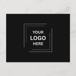 Black Corporate Custom Company Zakelijke Logo Briefkaart