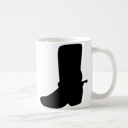 Black Cowboy Boot met Spurs Koffiemok (Rechts)