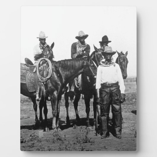 Black Cowboys at Bonham Texas 1890 Fotoplaat (Voorkant)