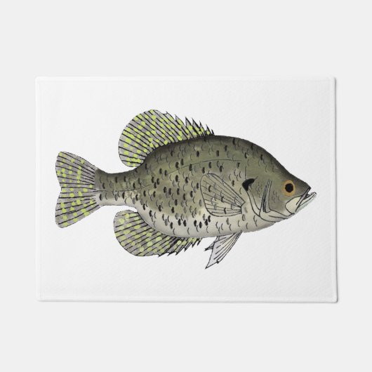 Black Crappie Deurmat (Voorkant)