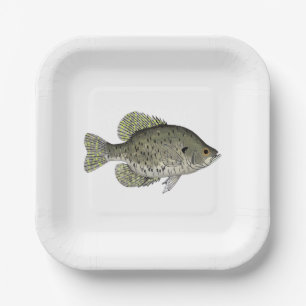 Black Crappie Papieren Bordje