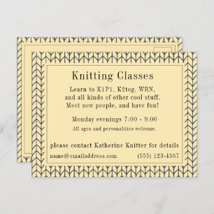 BLACK CREAM BREI "breiklassen" Briefkaart