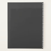 Black Cream Chicken Art Gepersonaliseerde Homestea Planner (Achterkant)