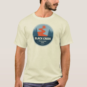 Black Creek Wild en Schilderachtig River Mississip T-shirt
