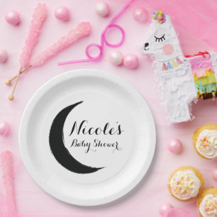 Black Crescent Dark Moon Astrology Zodiaparty Papieren Bordje
