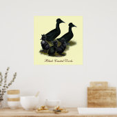 Black Crested Duck-reeks Poster (Keuken)