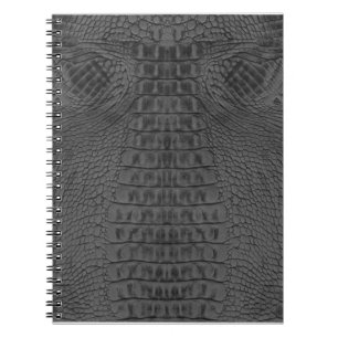 Black Crocodile Leather Notitieboek