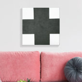 Black Cross, c.1923 Canvas Afdruk (Insitu (Woonkamer))