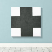 Black Cross, c.1923 Canvas Afdruk (Insitu (Houten vloer))
