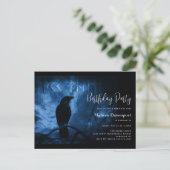 Black Crow avec Runes Goth Invitation d'anniversai (Debout devant)
