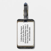 Black Crow Bagagelabel (Achterkant verticaal)