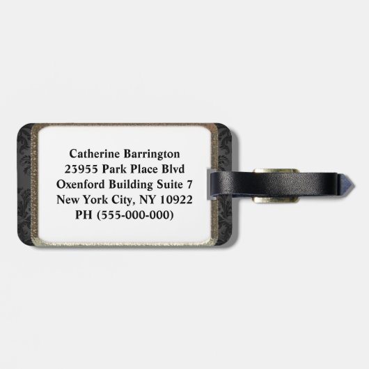 Black Crow Bagagelabel (Achterkant horizontaal)