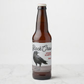 Black Crow Brand Bottle Label Bier Etiket (Voorkant)