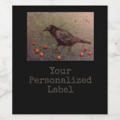 Black Crow en Berries Wijn Etiket (Enkel label)