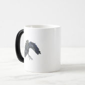 Black Crow Master of Time Illustratie Magische Mok (Voorkant links)