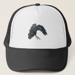 Black Crow Master of Time Illustratie Trucker Pet