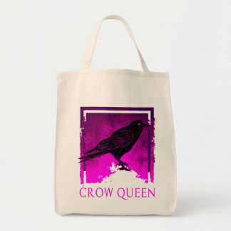 Black Crow Queen Bird die Gift Idea Canvas tas bek