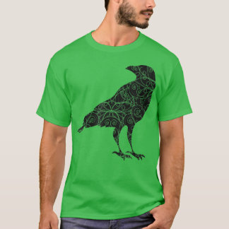 Black Crow Raven Bird Silhouette T-shirt