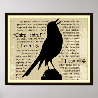 Black Crow~Sing Fly Chirp  Book Poster