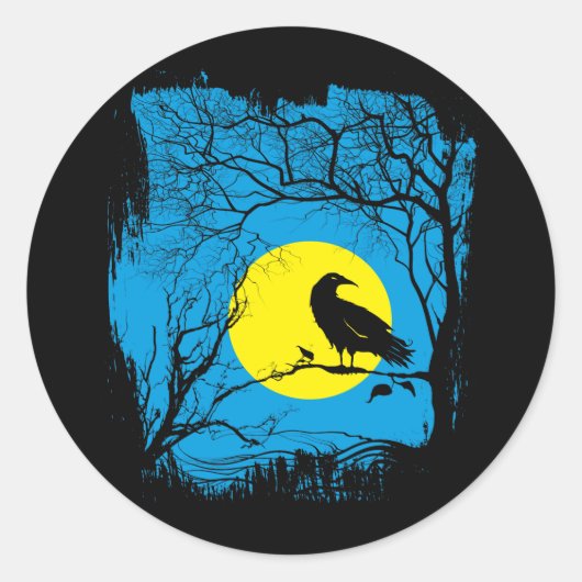 Black Crow Sticker (Voorkant)