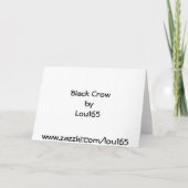 Black Crow Verjaardag Kaart (Achterkant)