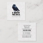 Black Crow Vierkante Visitekaartje (Voorkant / Achterkant)