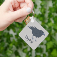 Black Crow Vogel Illustratie Gepersonaliseerd