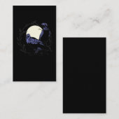 Black Crows Moon Raven Dark Birds Visitekaartje (Voorkant / Achterkant)