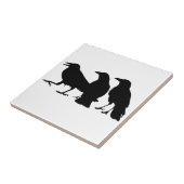 Black Crows Tile 6 Tegeltje (Zijkant)