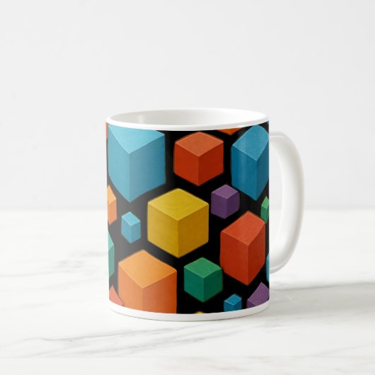Black cube Mug (Devant droit)