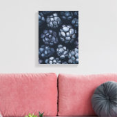 Black Currant Painting - Still-Life Illustration Canvas Afdruk (Insitu (Woonkamer))