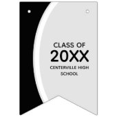 Black Curved Lijst Photo Afstuderen Vlaggetjes (Eerste vlag)