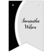 Black Curved Lijst Photo Afstuderen Vlaggetjes (Derde vlag)