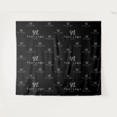 Black Custom Business Logo Backdrop Trade show Wandkleed (Voorkant (horizontaal))