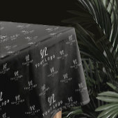 Black Custom Business Logo-patroon met het label C Tafelkleed