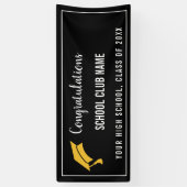 Black Custom Club Afstuderen Banner (Verticaal)