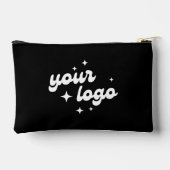 Black Custom Logo Business Travel Etui (Achterkant)