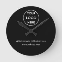 Black Custom Logo Text Modern Minimal Business